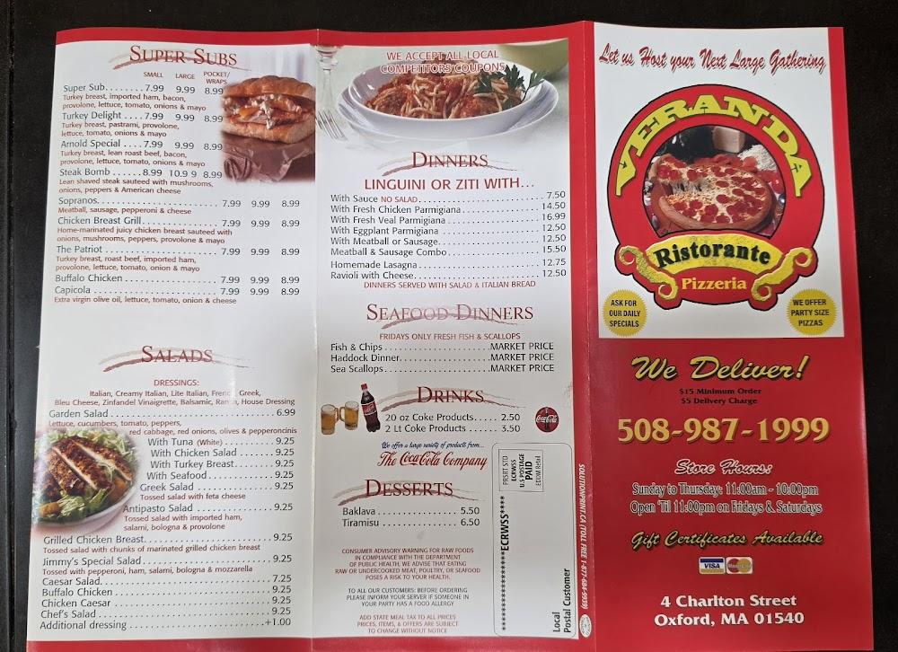Veranda Cafe Menu image 2